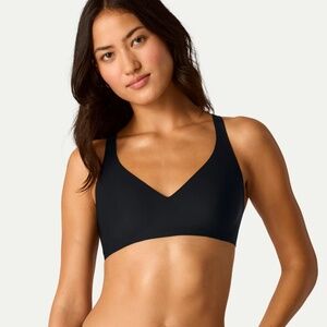 $48 NWT BOMBAS No Show Plunge Bralette Size XL 1X Black